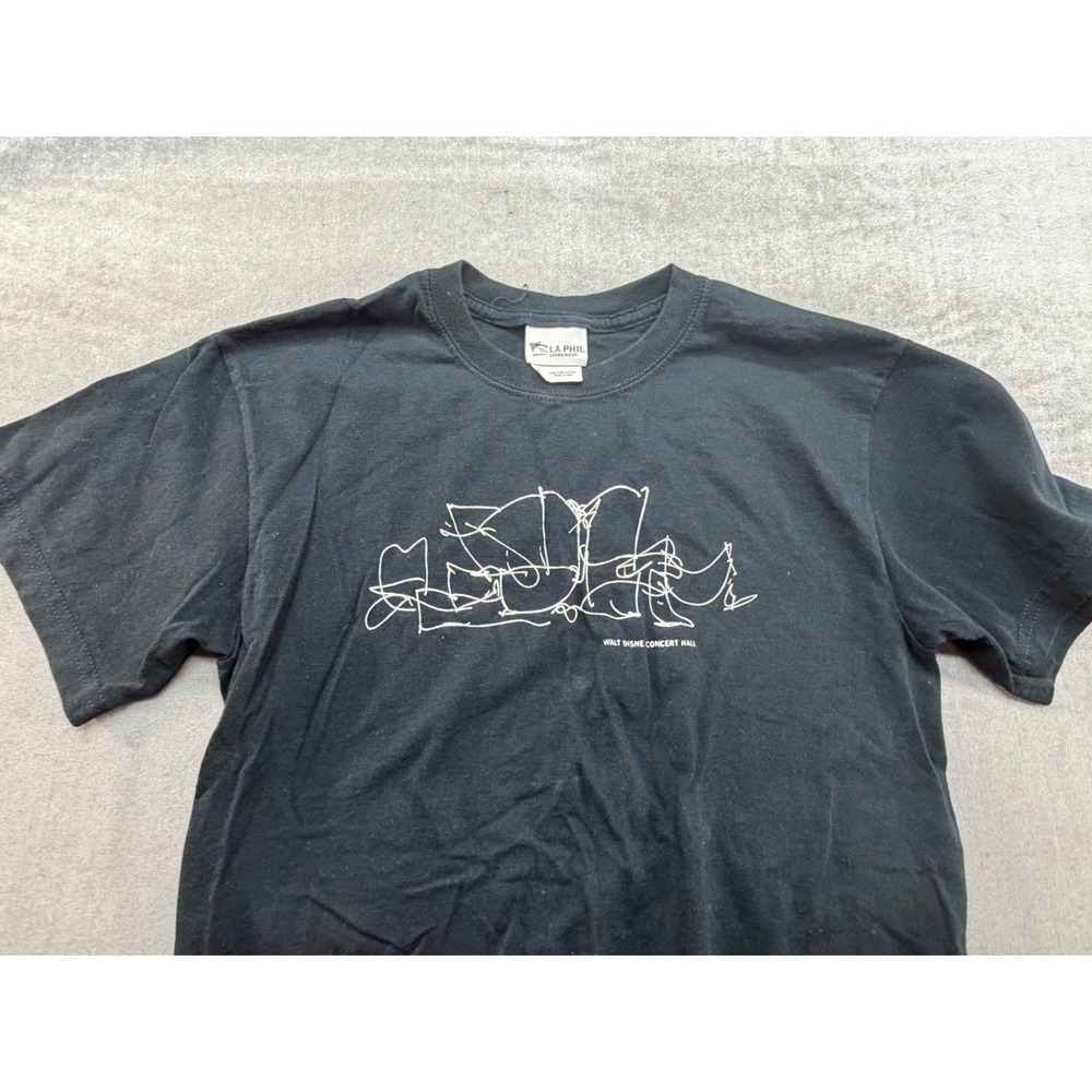 Vintage LA Phil Walt Disney Concert Hall Shirt Black Size Small